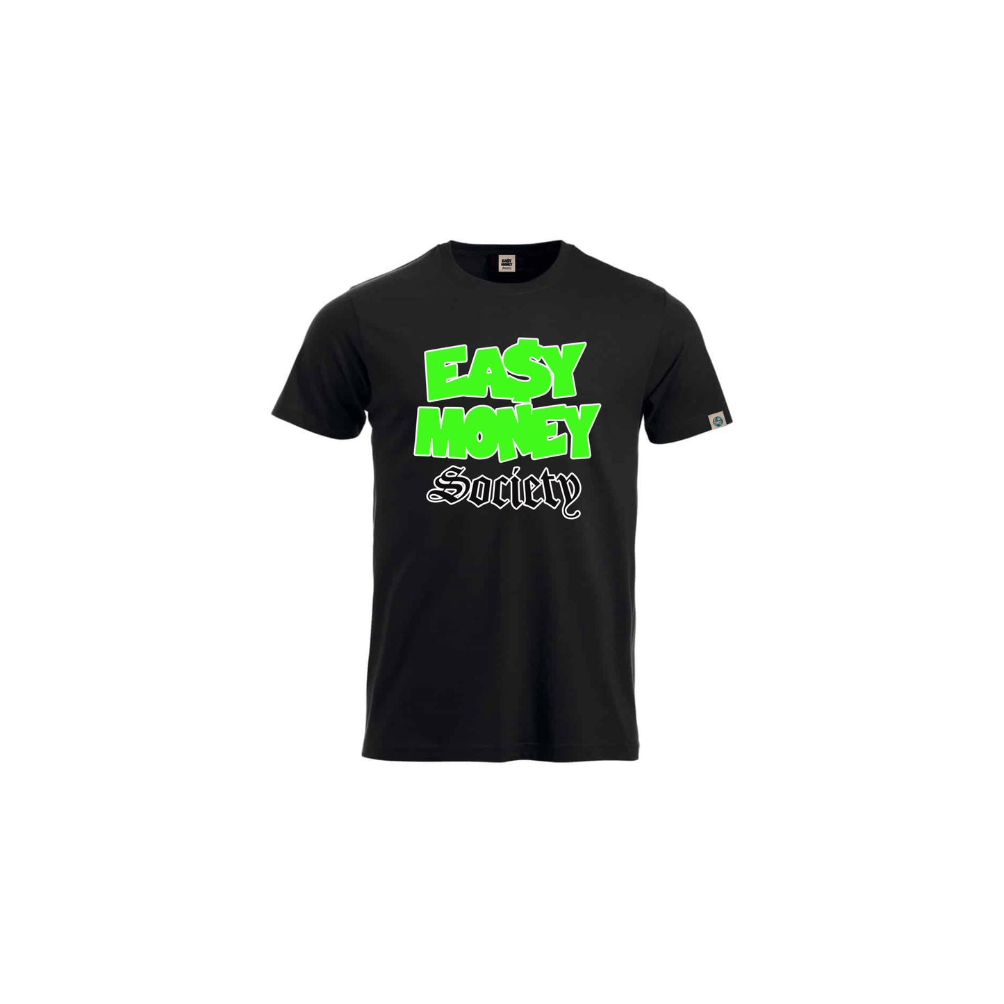 EMS Black Tee (Green)