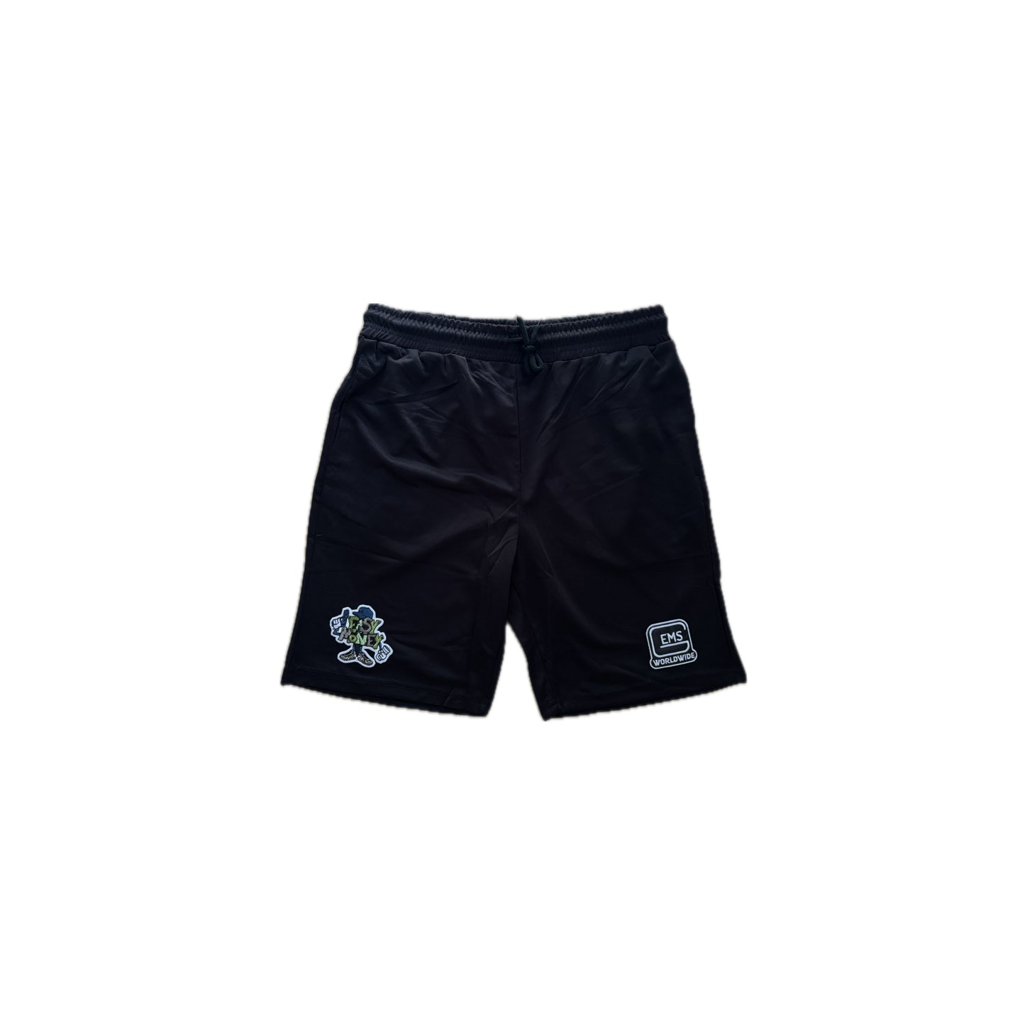 EMS Black Basketball Shorts (2logos V3)
